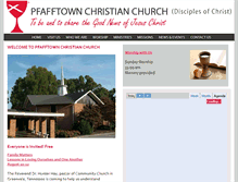 Tablet Screenshot of pfafftownchristian.org